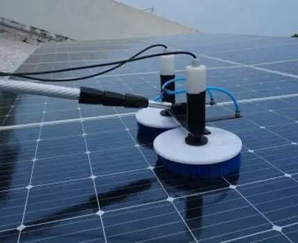 Automatic solar panel cleaning for rooftop systems in Nagpur.
